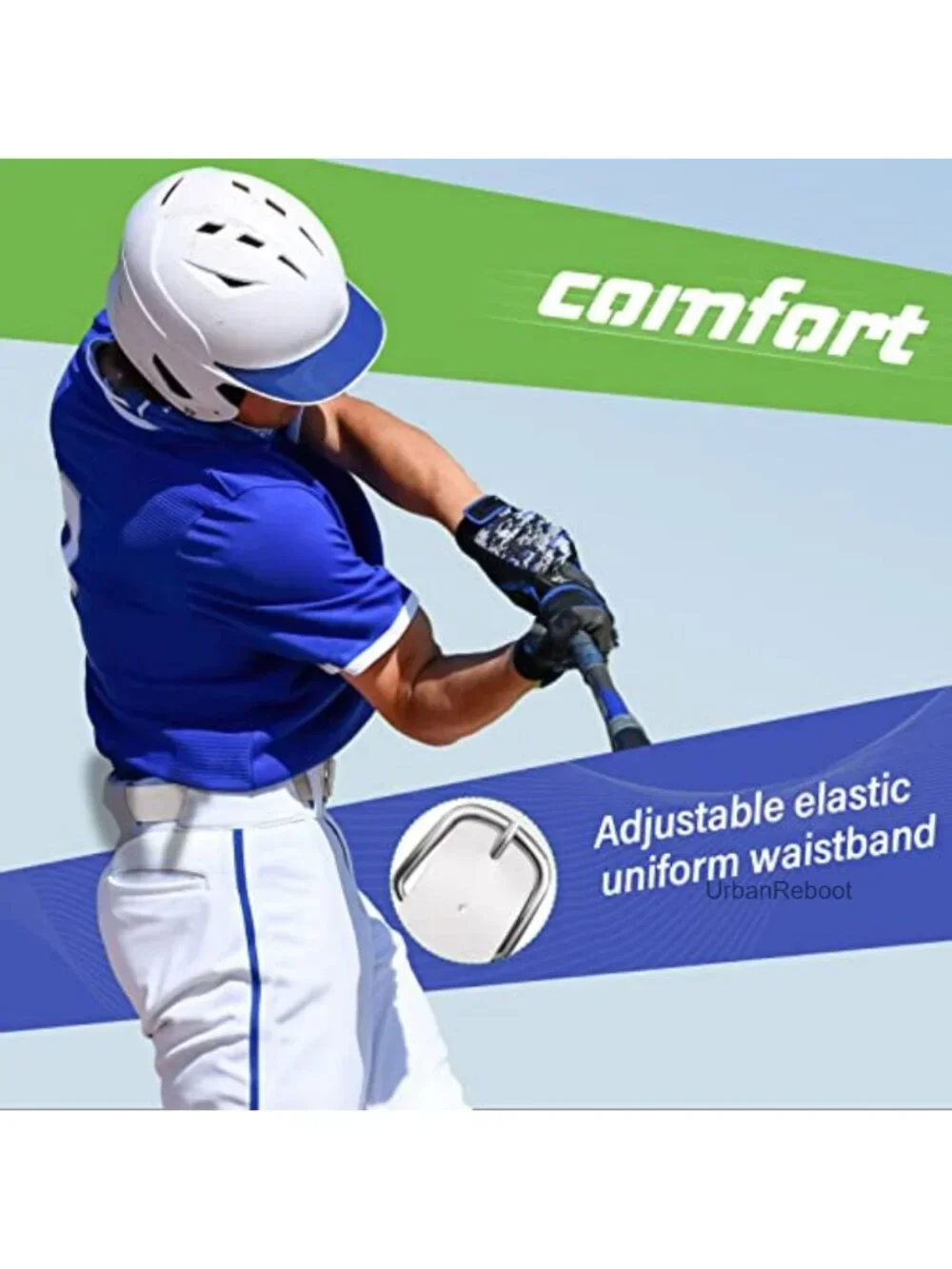3 Pack Men's Elastic Baseball Softball Belt PU Leather Adjustable